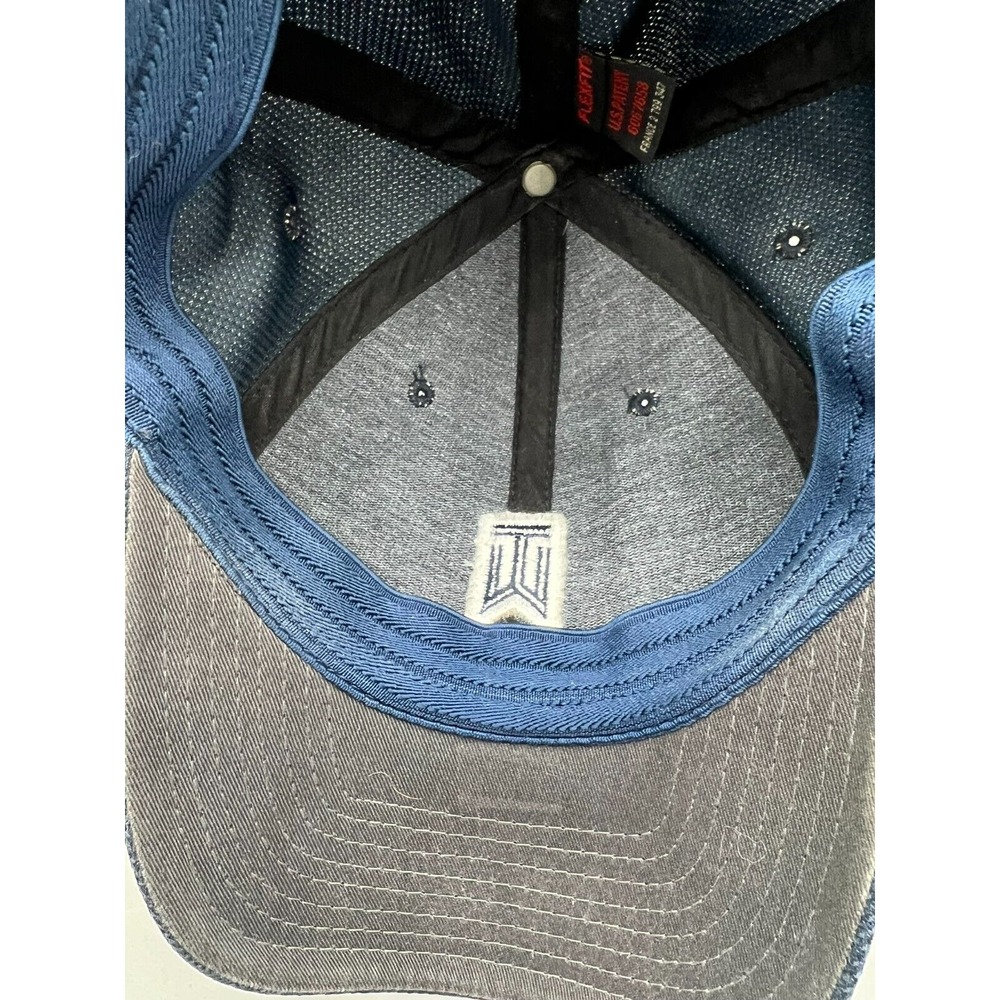 TIGER WOODS Golf Hat Navy Blue Mens One Size FlexiFit - Picture 11 of 14